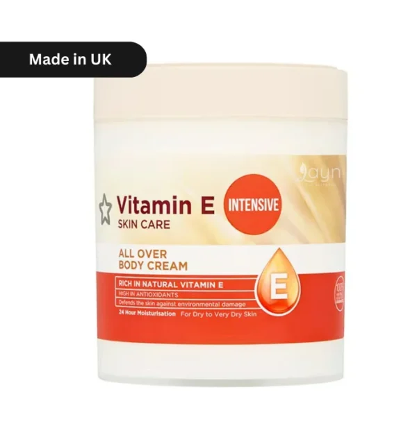 Superdrug Vitamin E Intensive All Over Body Cream 24hr 475ml